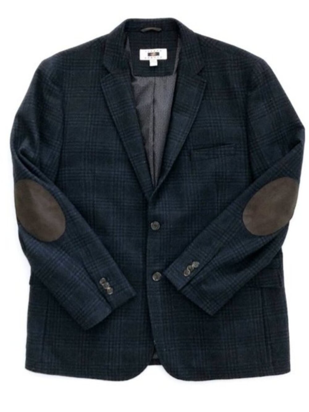 JOSEPH ABBOUD Men's Elbow Patch Houndstooth Blazer Jacket XL
